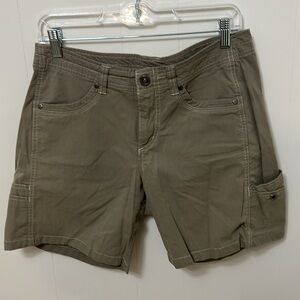 Kuhl Free Range Mid Rise Cargo Hiking Quick Fast Dry Stretch Khaki Shorts 8